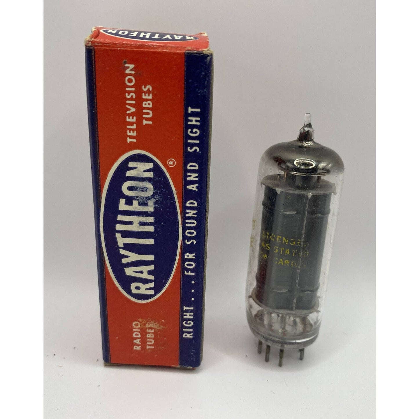Vintage Raytheon Electron/ Vacuum Tube 6BK5 w/ Box TESTED With Photos!