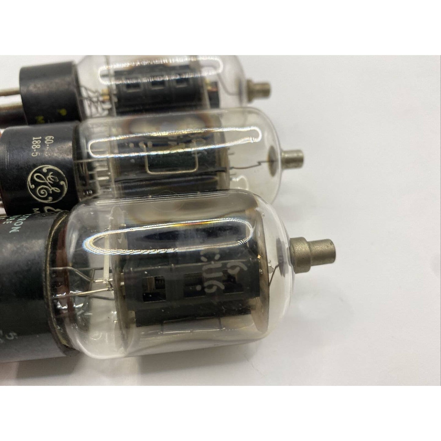 Lot Of 3 6CU6 6BQ6GA Vacuum Tubes - GE - Chief - W G & CO - USA Tested W Photos!