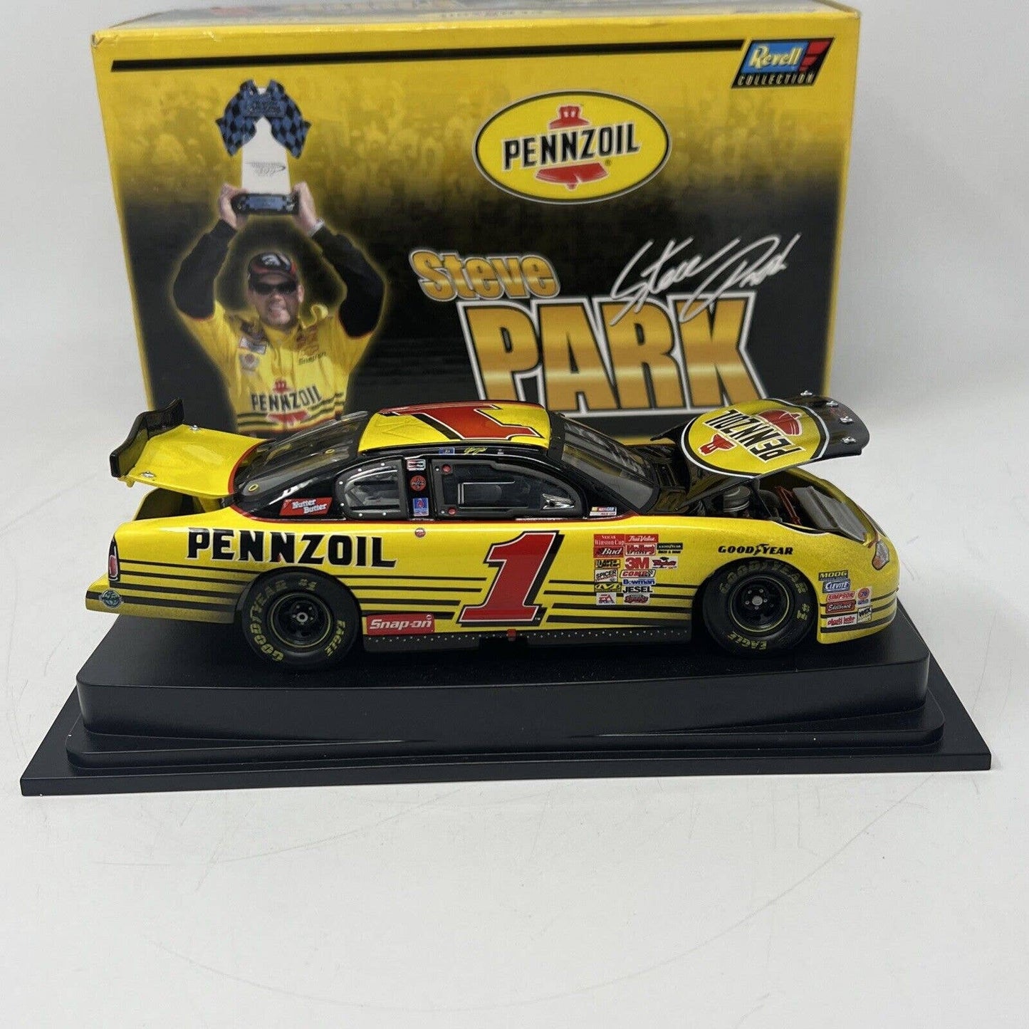 Revell Diecast Steve Park Pennzoil 2001 Monte Carlo In Box With COA 1 of 12.996