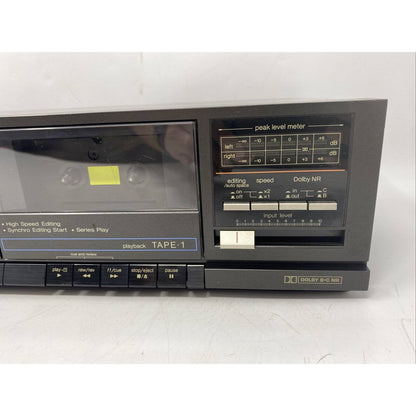 Technics RS-T920 KM Stereo Double Cassette Deck Auto Control High Speed Works!!