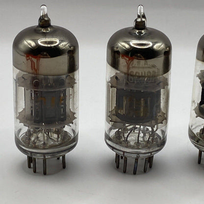 6GH8 4 PACK RCA A VACUUM TUBES Amplifier - Ham Radio - Valve - Tested W Photos!