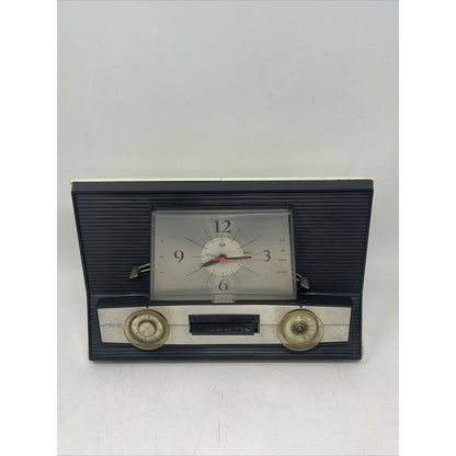 Vintage 1960s Rare RCA Victor C618 Tube Clock Broadcast Radio Parts Or Repair