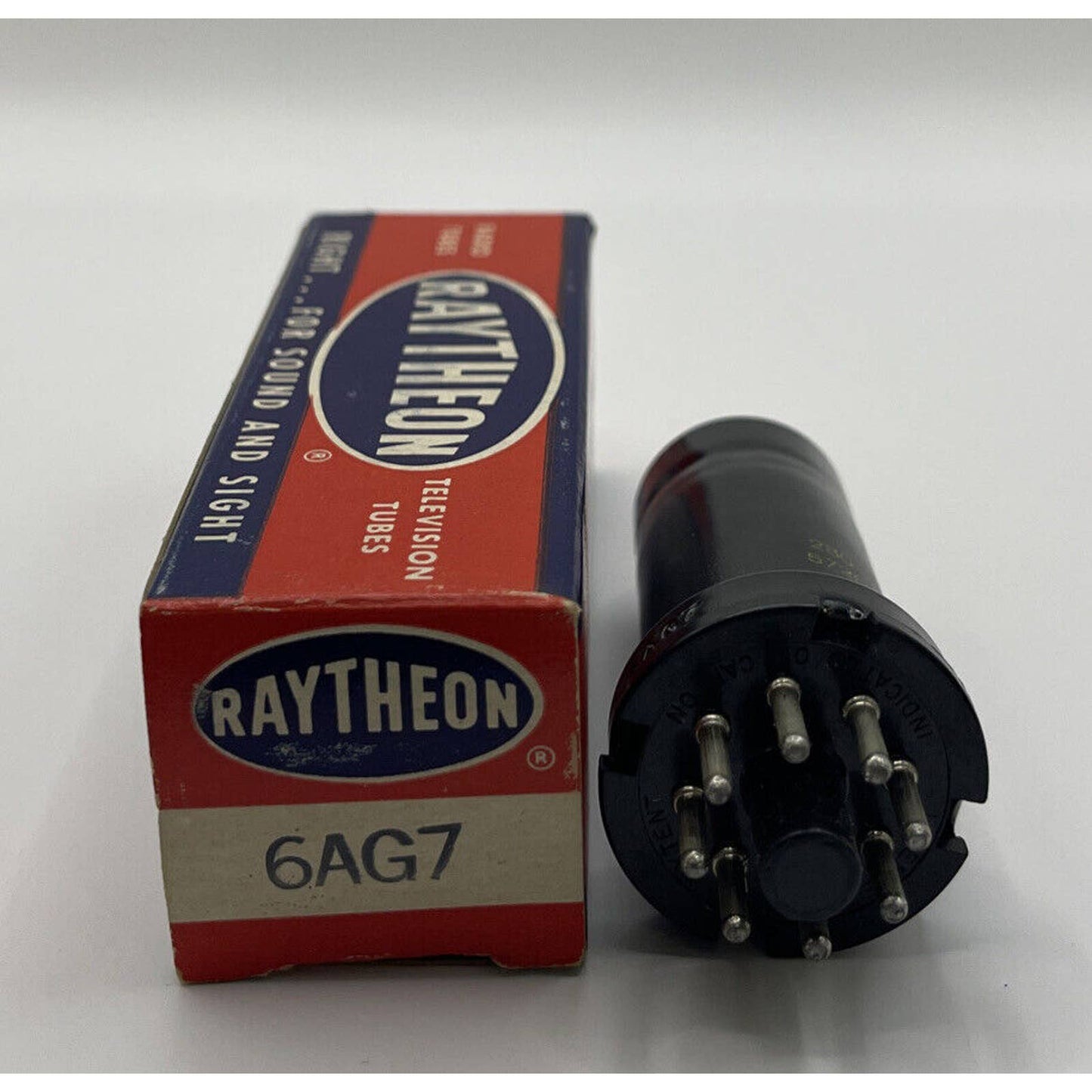 Raytheon 6AG7 Vintage Electron Tube NOS Amplifier Radio Valve