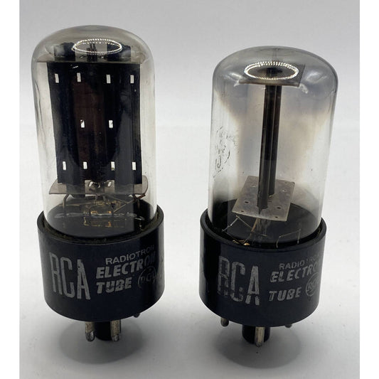 6W4GT x 2 - RCA Vacuum Tubes Amplifier - Ham Radio Valves - TESTED STRONG!