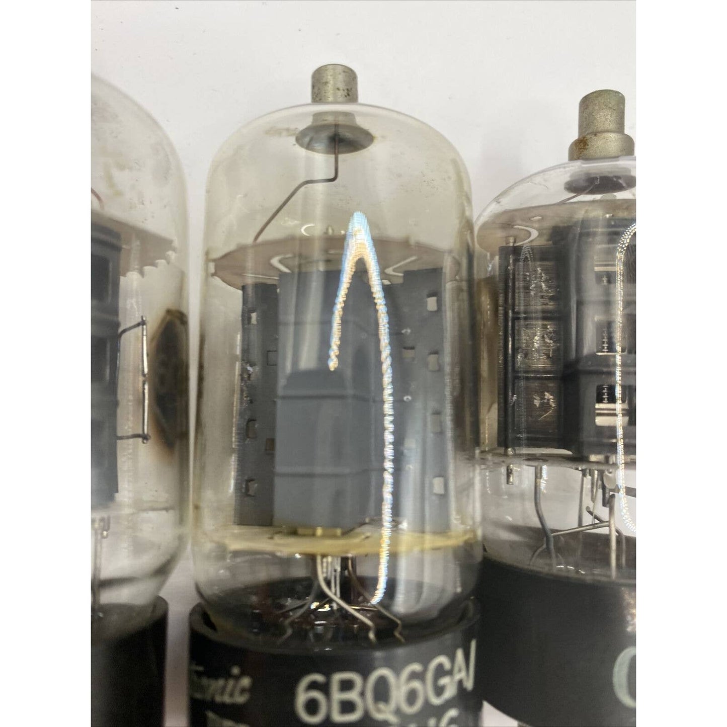 Lot Of 3 6CU6 6BQ6GA Vacuum Tubes - GE - Chief - W G & CO - USA Tested W Photos!