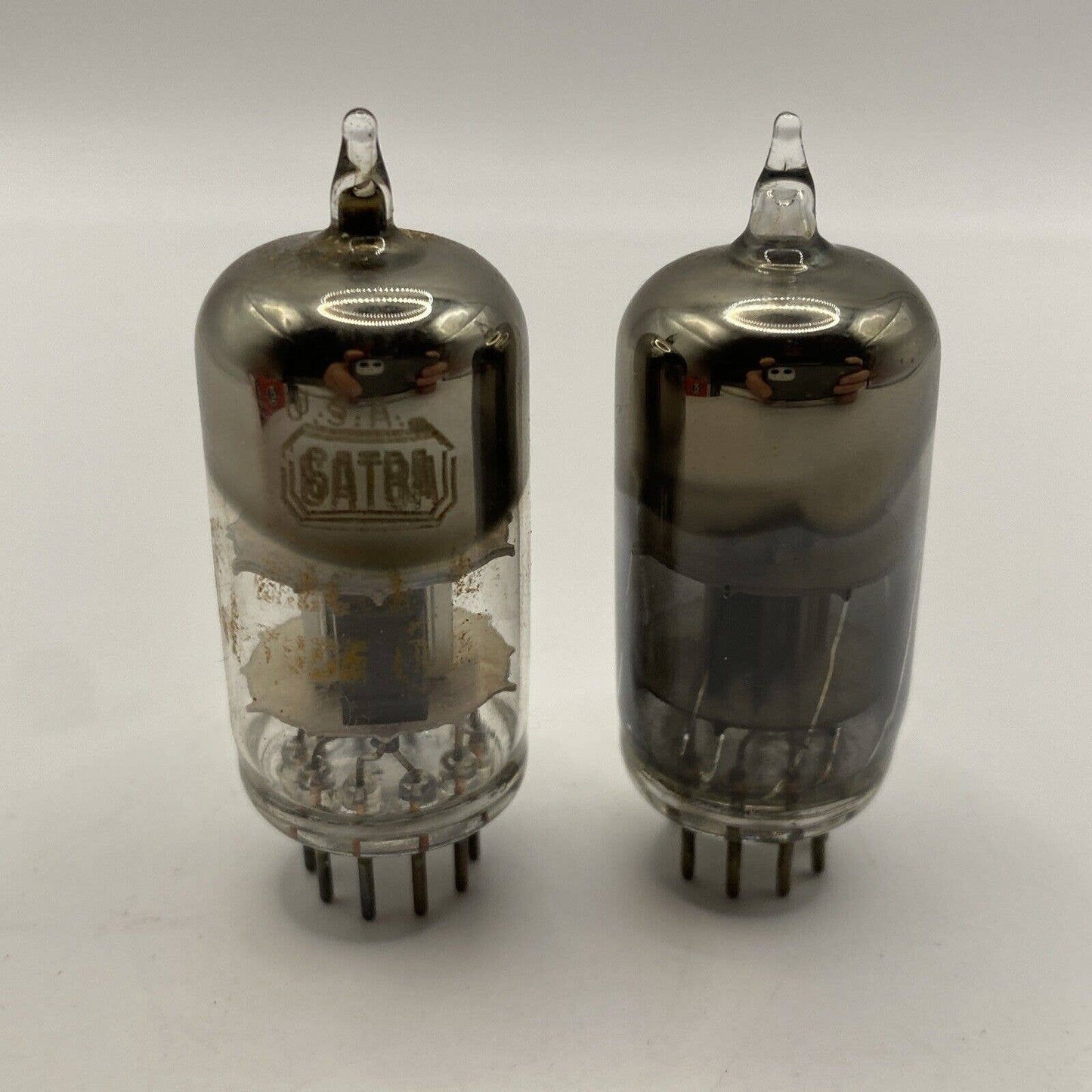 2 - RCA 6AT8A Vacuum Tubes - Valves Amplifier Amp Ham Radio Tested With Photos!