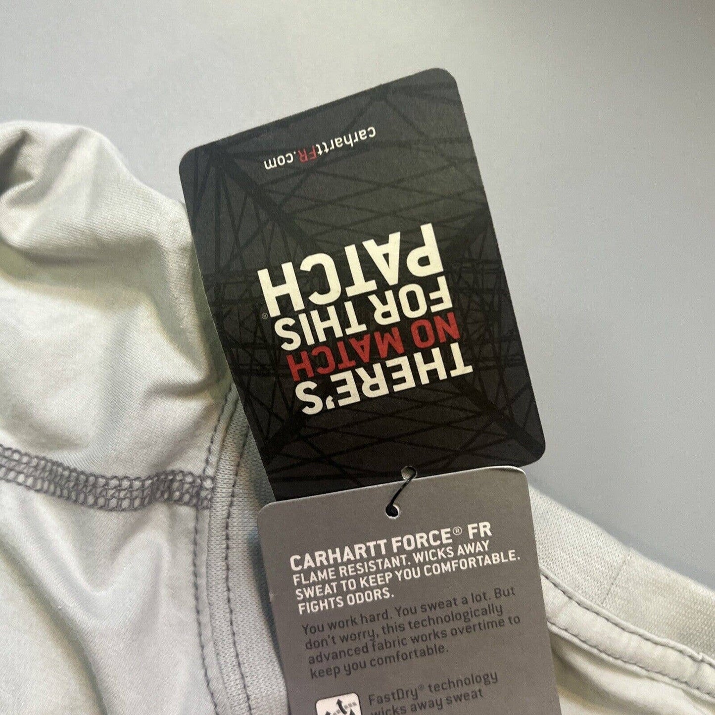 Carhartt FR Shirt Mens XL Gray Force Flame Resistant Rare Custom Work Short