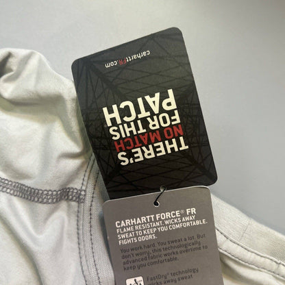 Carhartt FR Shirt Mens XL Gray Force Flame Resistant Rare Custom Work Short