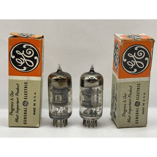 2 GE - 6AM8A Vacuum Tubes Valves - Amp Amplifier NOS, Tested With Photos!