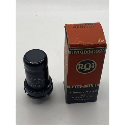 VACUUM TUBE JAN CRC 6AC7 VT112 NOS NIB RCA NEW IN BOX 1944 Army US Navy Issued