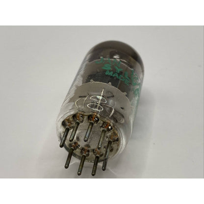 VINTAGE SYLVANIA 12AT7WB / ECC81 TUBE BLACK PLATE HALO GETTER Tested W Photos!