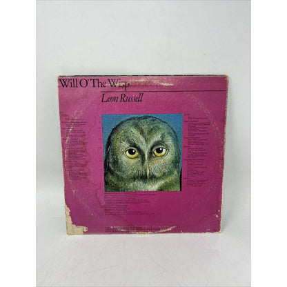 Leon Russell Will O' The Wisp Vinyl LP 1975 Shelter Records SR-2138 Rock & Roll