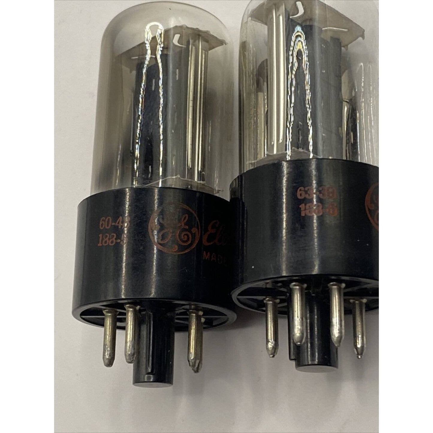 Lot of 2 - GE 6W4GT Vacuum Tubes Amplifier - Ham Radio Valves TESTED CLOSE MATCH