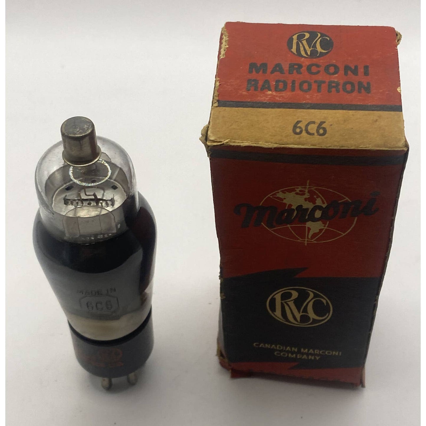 Marconi 6C6 Vacuum Tube - Amplifier - Ham Radio Valve - New Old Stock - Rare