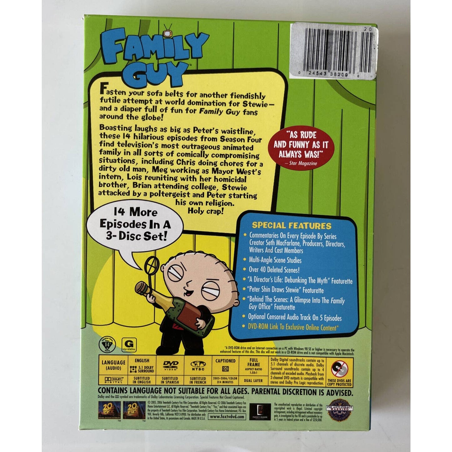 Family Guy Volume 4: Season 4 DVD Dan Povenmire(DIR)