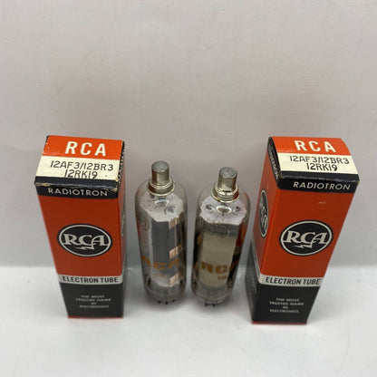 2 RCA 12AF3/12BR3/12RK19 Vacuum Tube Diode TV Valve - Tested With Photos!