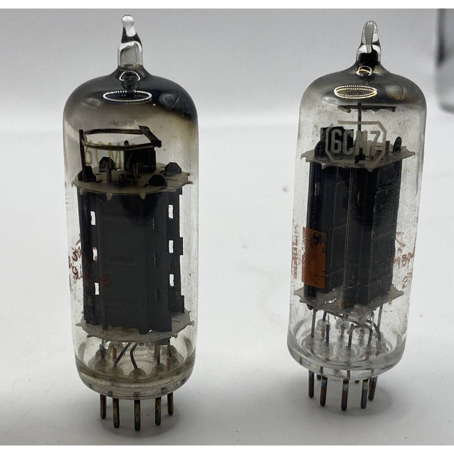 4 Silvertone 6CM7 vacuum tubes - Amp - Amplifier - Ham Radio Valves Tested!