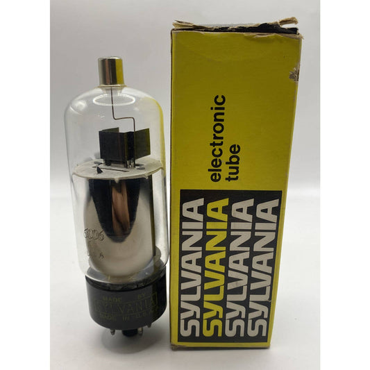 Sylvania 6CD6GA Vacuum Tube Valve Black Plate Copper - Tested With Photos!