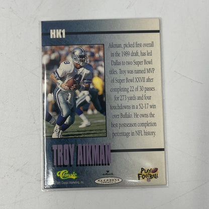 Troy Aikman Dallas Cowboy 1996 Hallmark Football Legends With Card Christmas