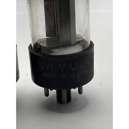 Lot of 3 - Sylvania 6W4GT Vacuum Tubes Amplifier - Ham Radio Valves TESTED
