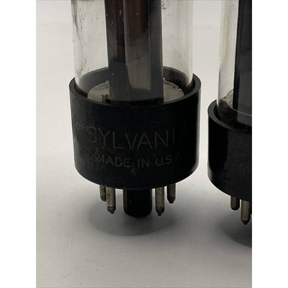 Lot of 3 - Sylvania 6W4GT Vacuum Tubes Amplifier - Ham Radio Valves TESTED