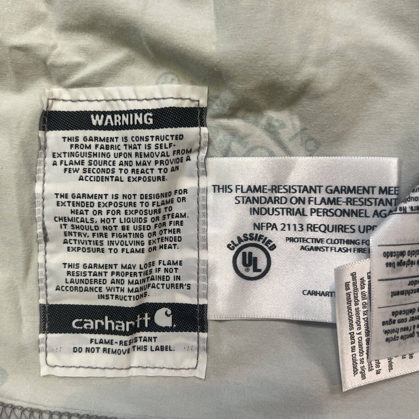 Carhartt FR Shirt Mens XL Gray Force Flame Resistant Rare Custom Work Short