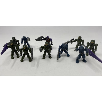 Maga Construx Bloks Halo Series Collector Series Figure Lot Of 10 W Weapons 2009