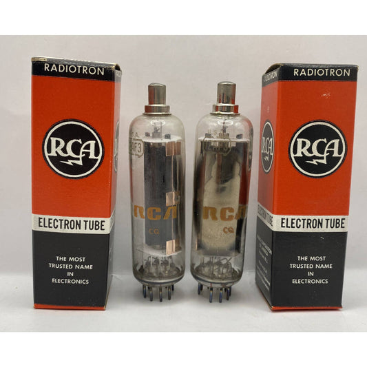 2 RCA 12AF3/12BR3/12RK19 Vacuum Tube Diode TV Valve - Tested With Photos!