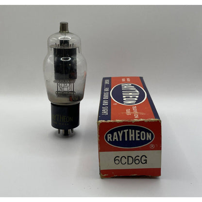 Raytheon 6CD6G 6CD6 Vacuum Tube Made In USA NOS Ampllfier Radio Valve