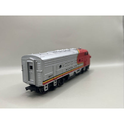 Bachmann Vintage Ho Powered Diesel Locomotive Engine Santa Fe 307 Silver Train