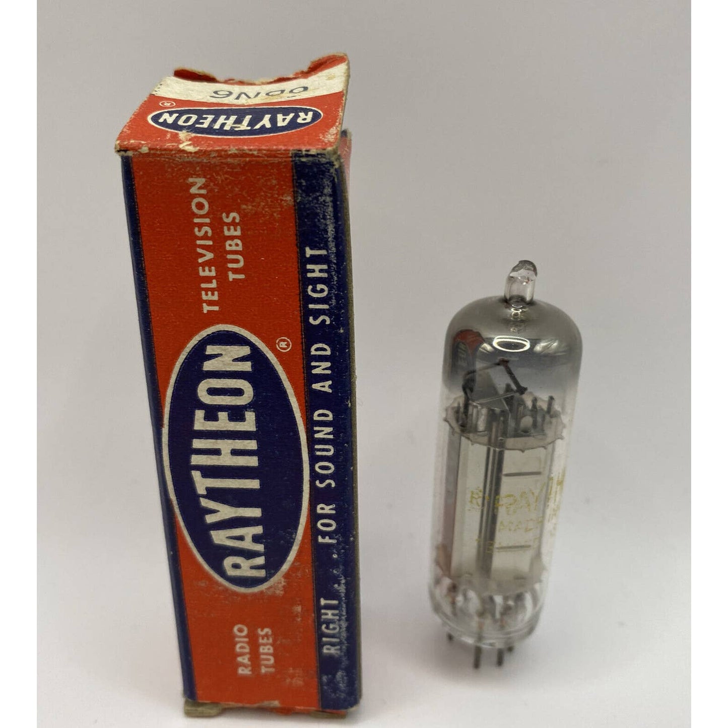 Vintage Raytheon Electron/ Vacuum Tube 6BN6 w/ Box TESTED With Photos!