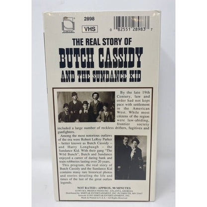 The Real Story of Butch Cassidy and the Sundance Kid VHS Tape Sealed Movie NEW!