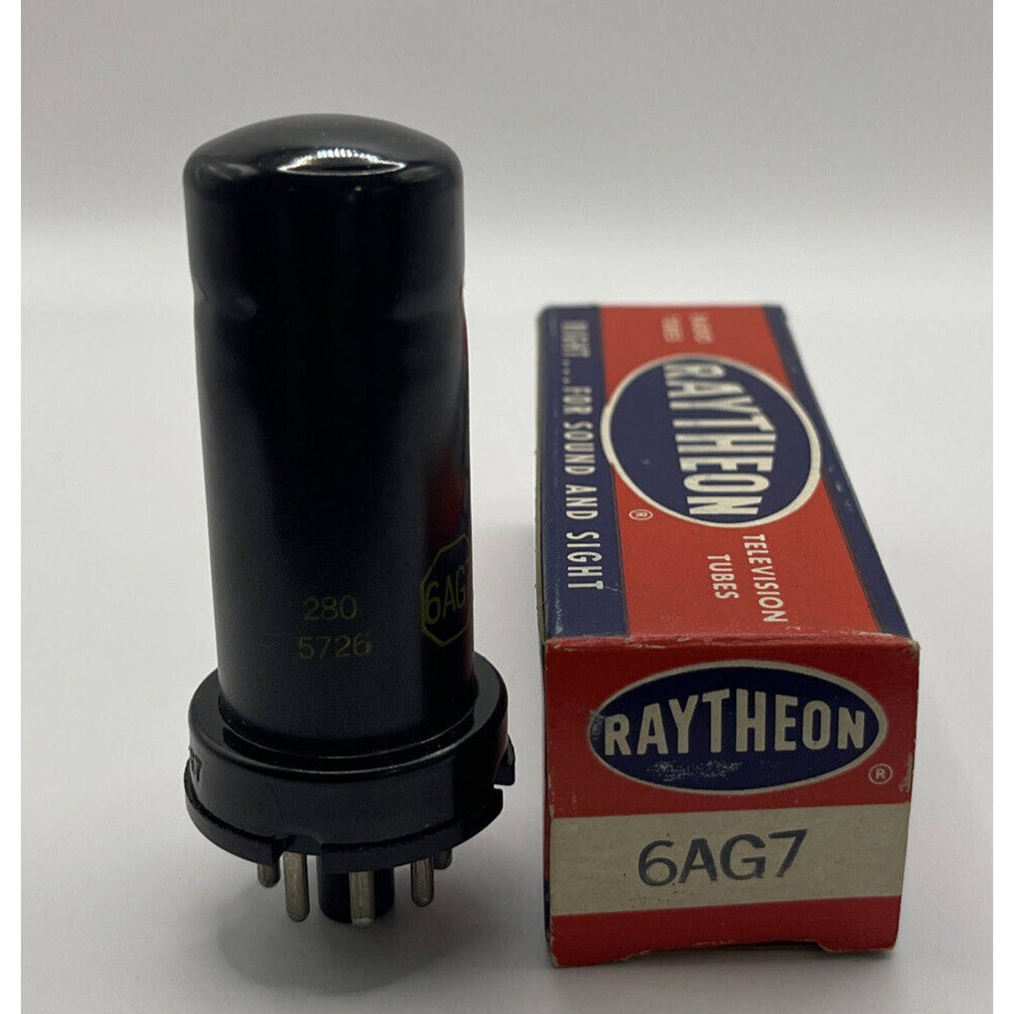 Raytheon 6AG7 Vintage Electron Tube NOS Amplifier Radio Valve