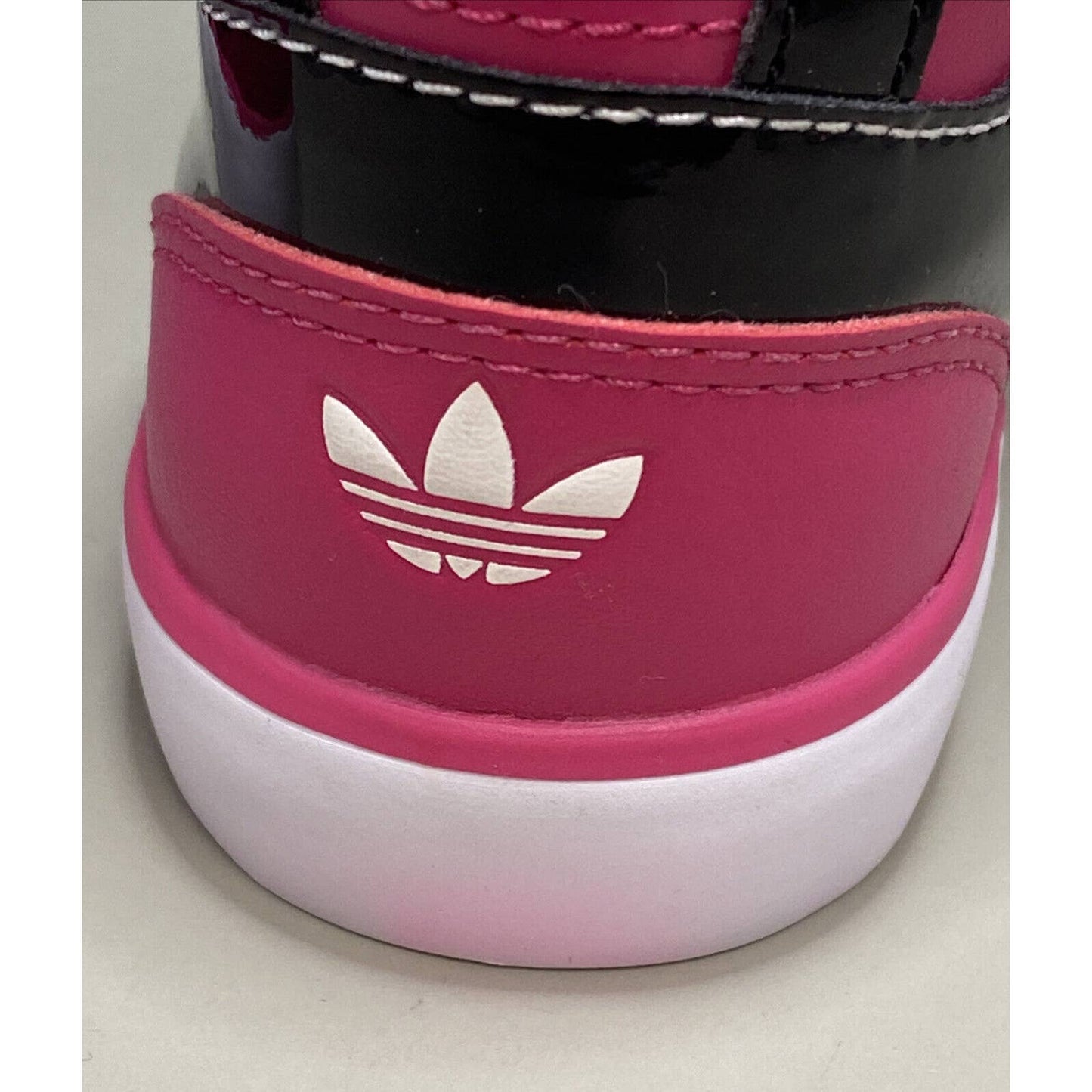 Adidas Court Attitude Hi Top Pink Black White G99348 Size 7k Youth Kids Shoes