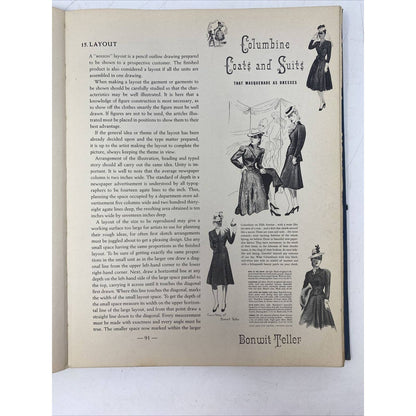 FASHION DRAWING HOW TO DO IT Doten, Hazel R and Constance Boulard 1939 Vintage