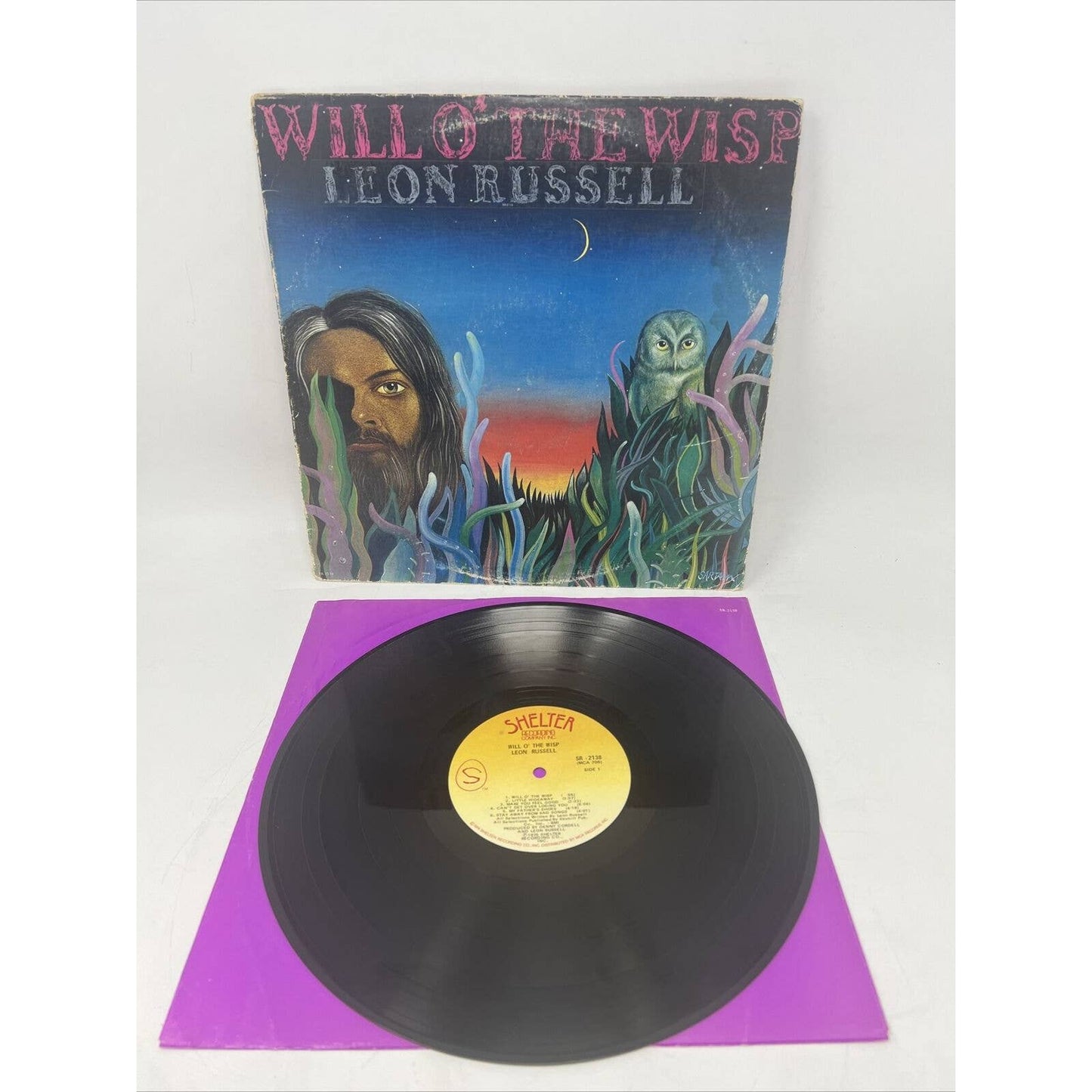 Leon Russell Will O' The Wisp Vinyl LP 1975 Shelter Records SR-2138 Rock & Roll