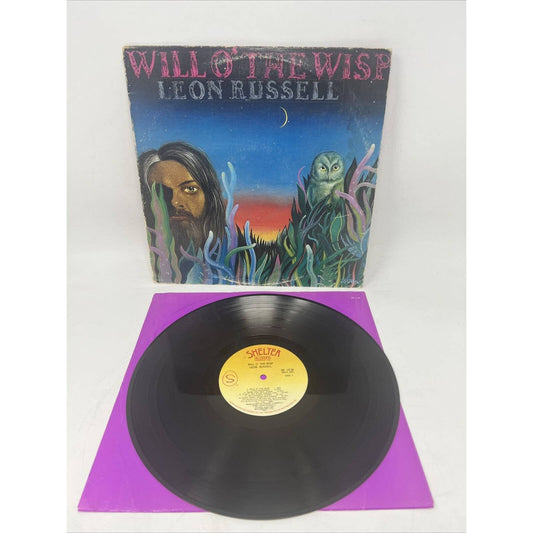 Leon Russell Will O' The Wisp Vinyl LP 1975 Shelter Records SR-2138 Rock & Roll