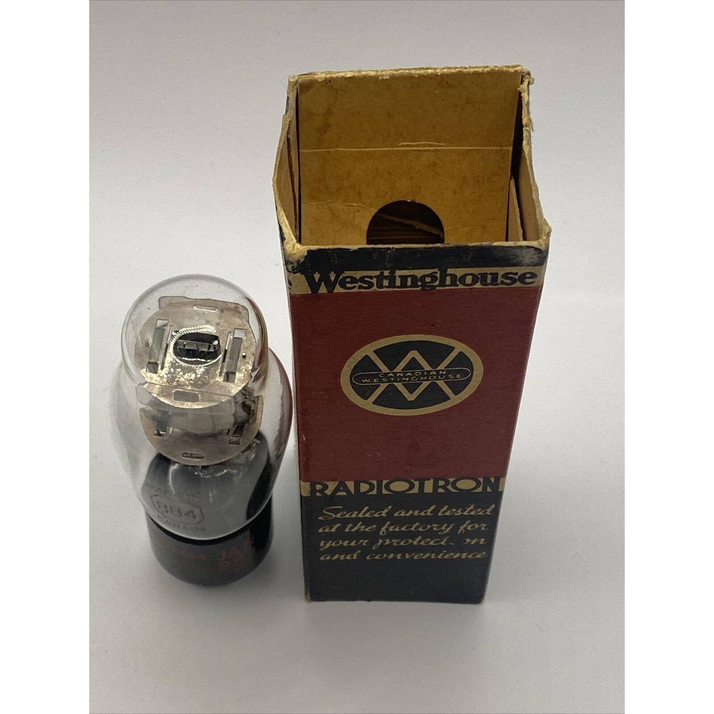 JAN 884 WESTINGHOUSE BOXED VALVE VACUUM TUBE - New Vintage in box