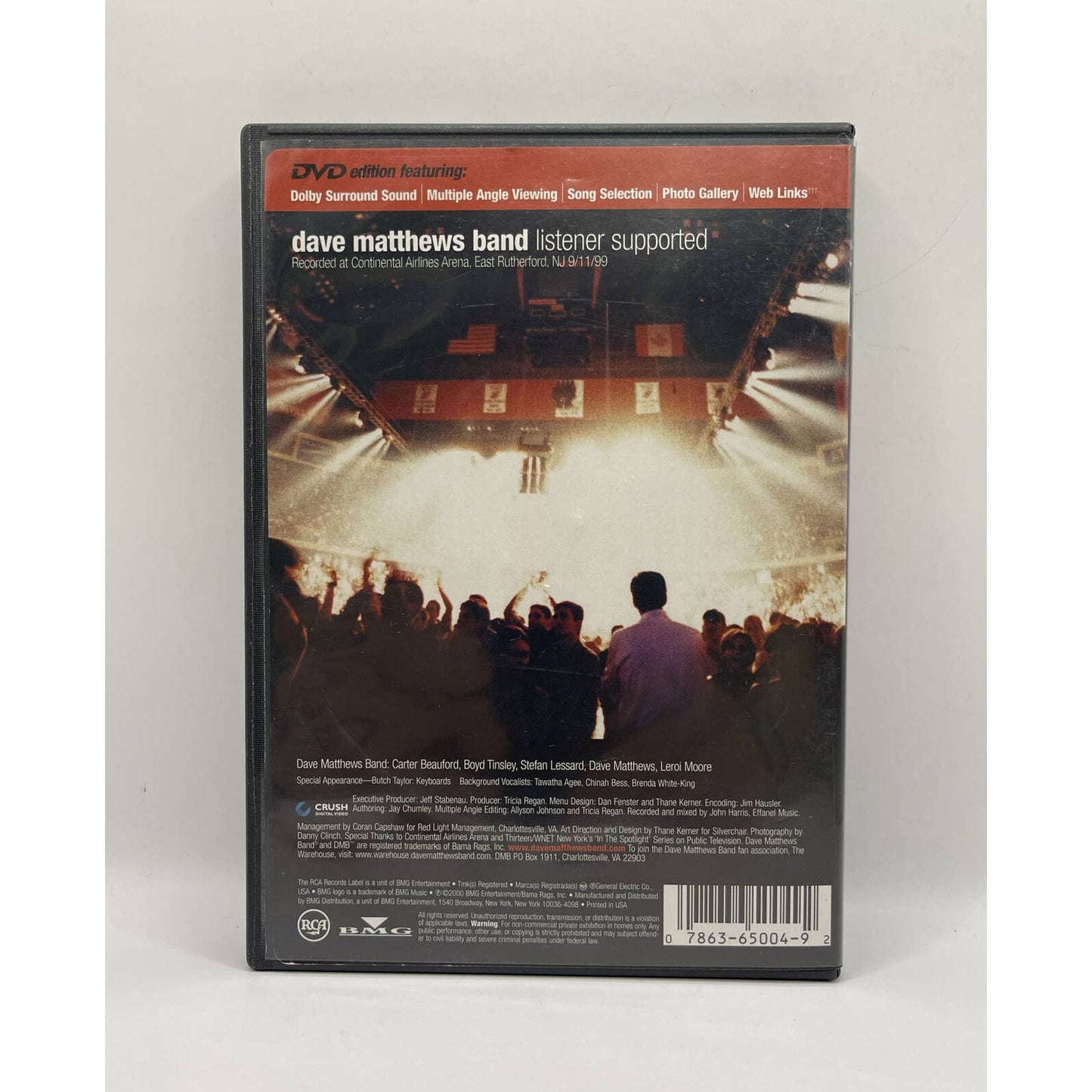 Dave Matthews Band - Listener Supported (DVD, 2000)