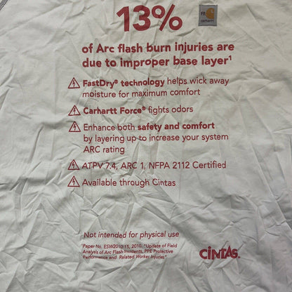 Carhartt FR Shirt Mens XL Gray Force Flame Resistant Rare Custom Work Short