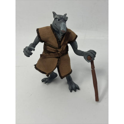 TMNT Master Splinter Action Figure with Outfit Robe 2002 Playmates Vintage RARE