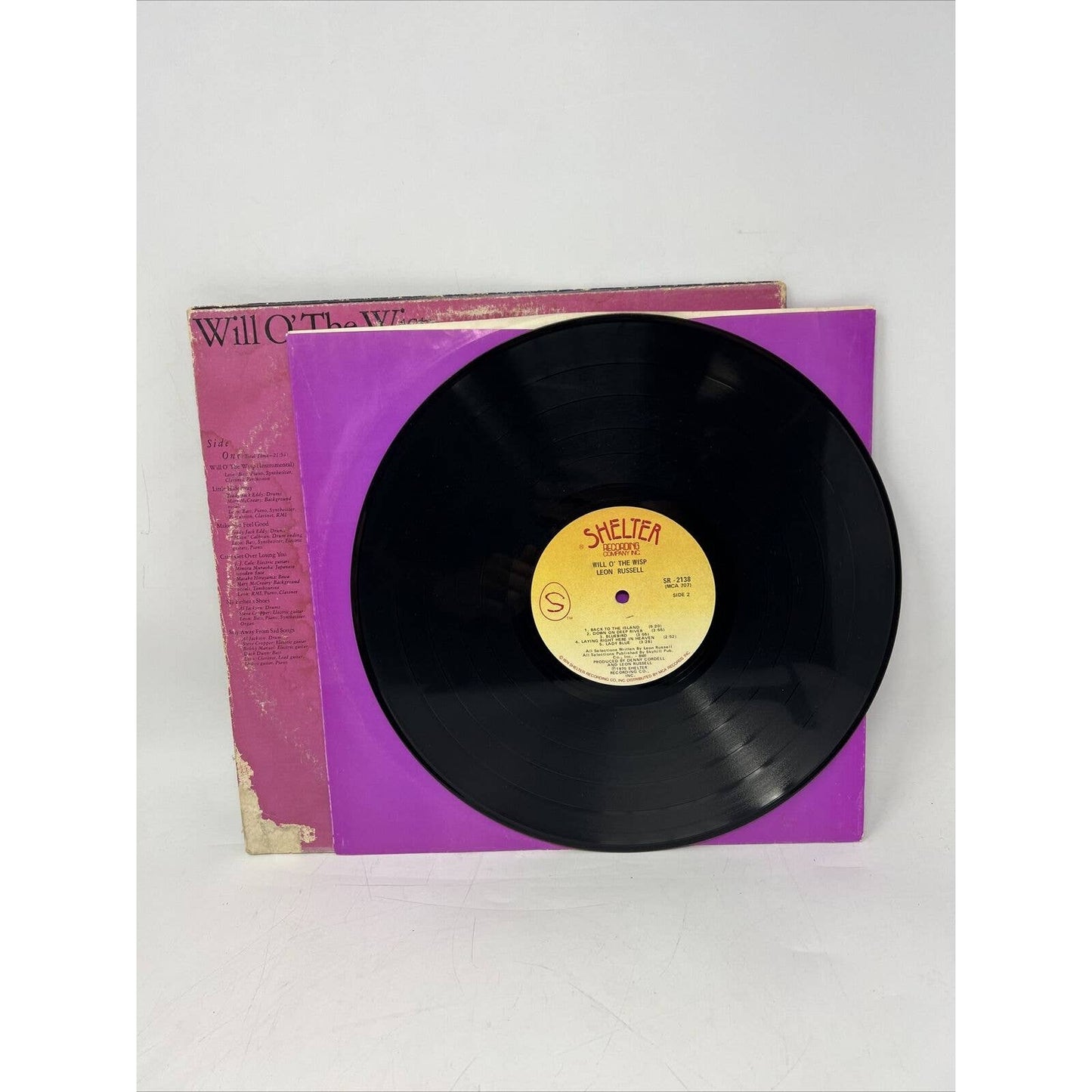 Leon Russell Will O' The Wisp Vinyl LP 1975 Shelter Records SR-2138 Rock & Roll