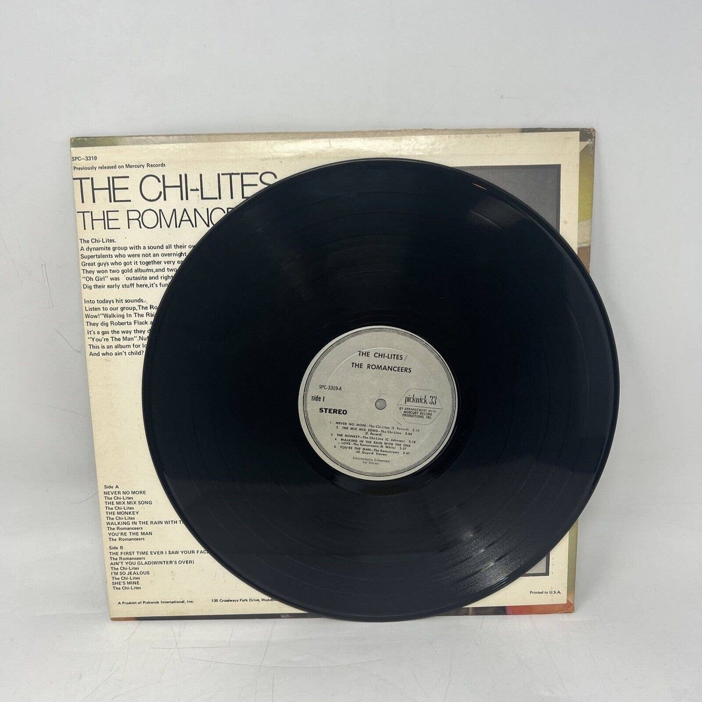 The Chi-Lites / The Romanceers LP Pickwick Mercury Records SPC-3319 Vinyl 1970s