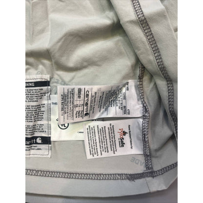 Carhartt FR Shirt Mens XL Gray Force Flame Resistant Rare Custom Work Short