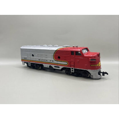 Bachmann Vintage Ho Powered Diesel Locomotive Engine Santa Fe 307 Silver Train