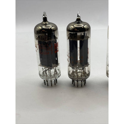 4 Silvertone 6CM7 vacuum tubes - Amp - Amplifier - Ham Radio Valves Tested!