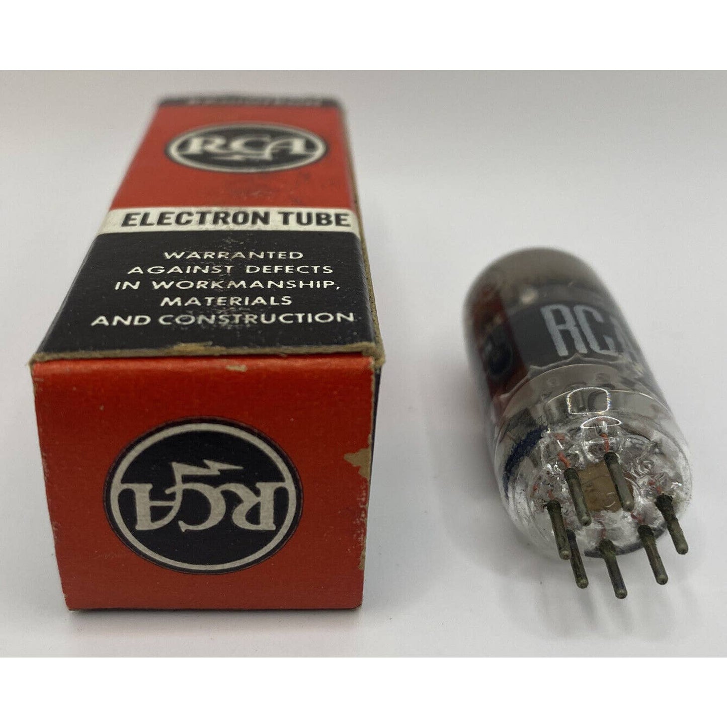 6BC5 NOS vacuum tube RCA pentode - Open Box New - Electron Tube - Untested