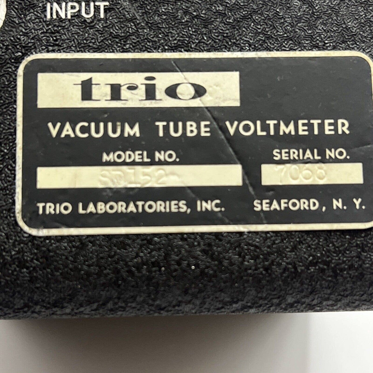 Rare Trio Vacuum Tube Voltmeter SD152 Trio Laboratories INC New York AC Volts