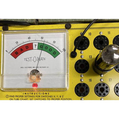 6SN7GTB GE Vacuum Tube - Amplifier - Ham Radio Valve - Tested W Photos!