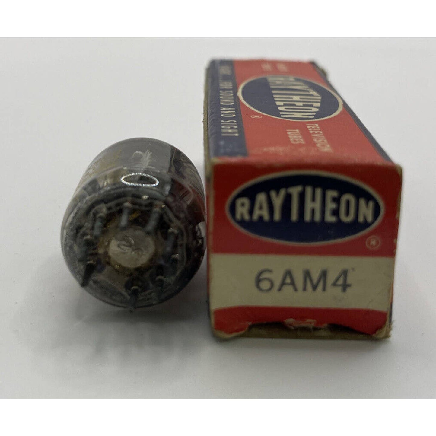 RAYTHEON 6AM4 VACUUM TUBE NOS Amplifier / Rectifier Valve